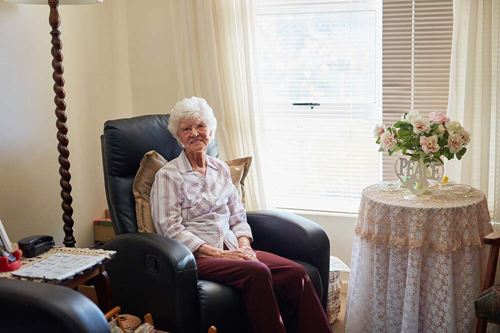 An elderly person who typically might be affected by deferred payment agreements